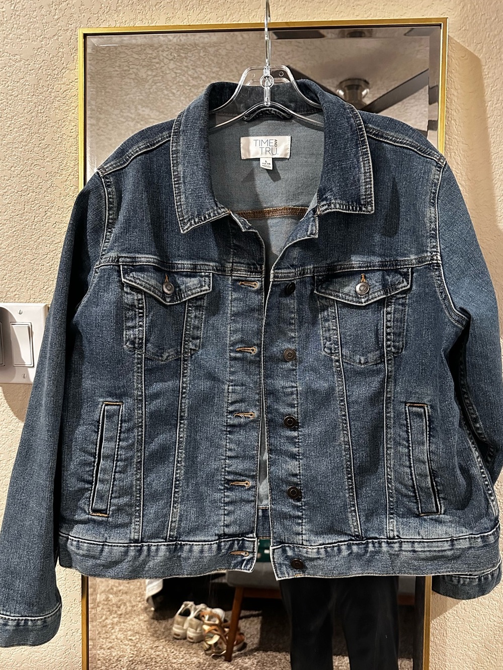 Time and Tru Large Jean Jacket LIKE NEW